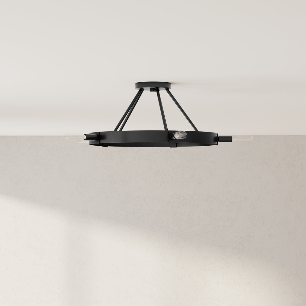 Breckenridge Collection Five-Light Semi-Flush Mount