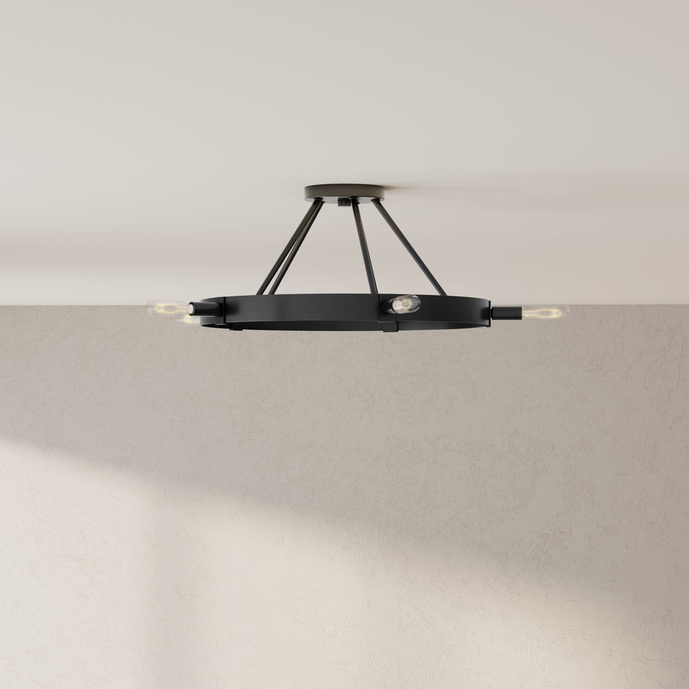 Breckenridge Collection Five-Light Semi-Flush Mount