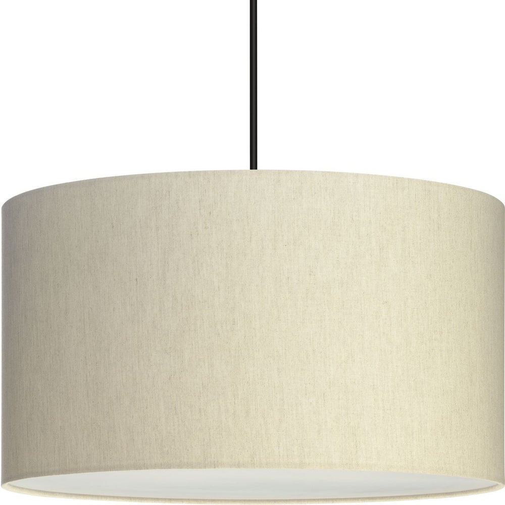 ::Brushed Nickel;Matte Black;Vintage Brass with Light Ecru Linen