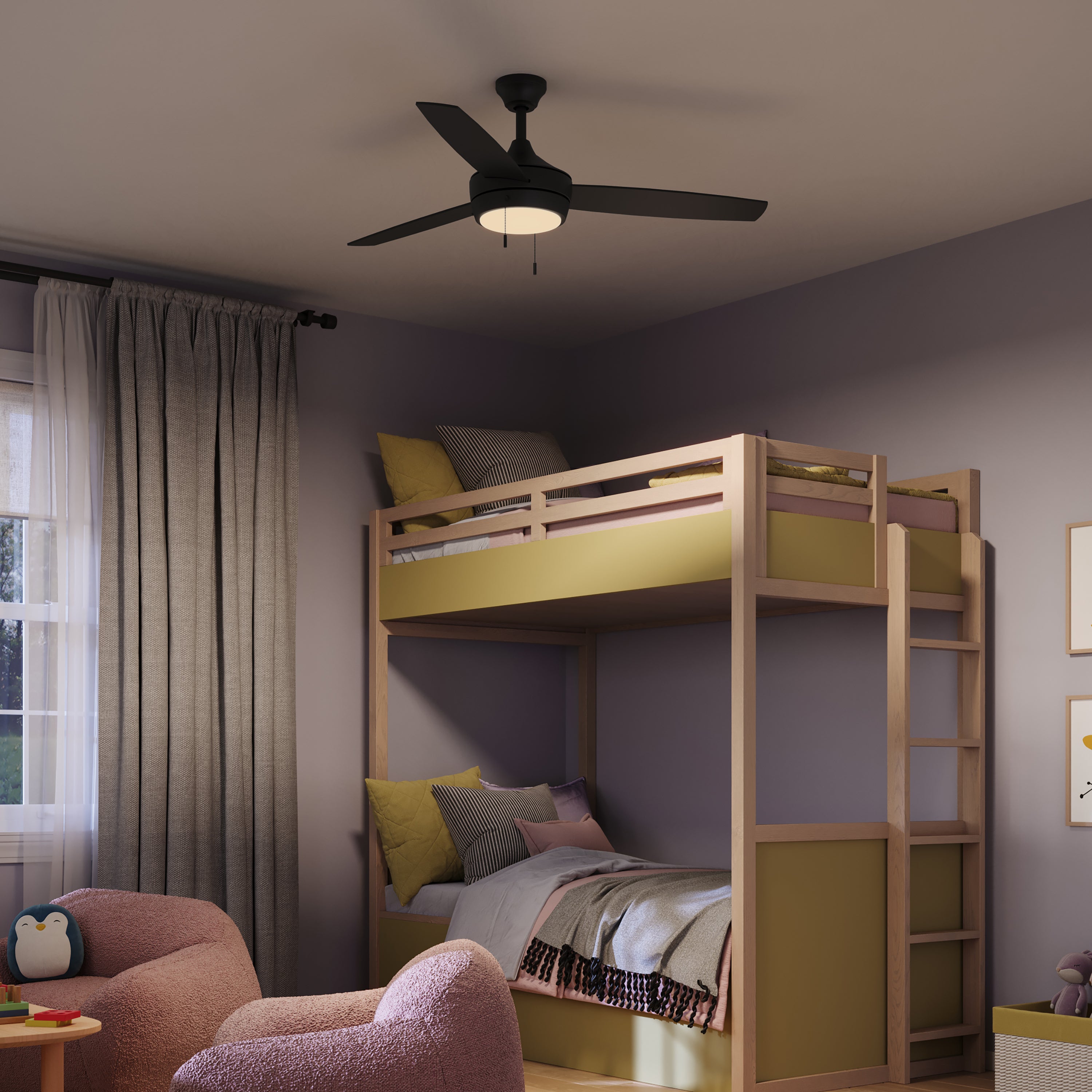 Nolyn 52 in. 3-Blade Modern LED Ceiling Fan – Progress Lighting