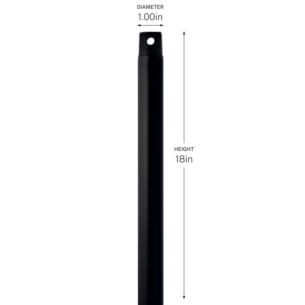 C2604-BK with dimensions on white background