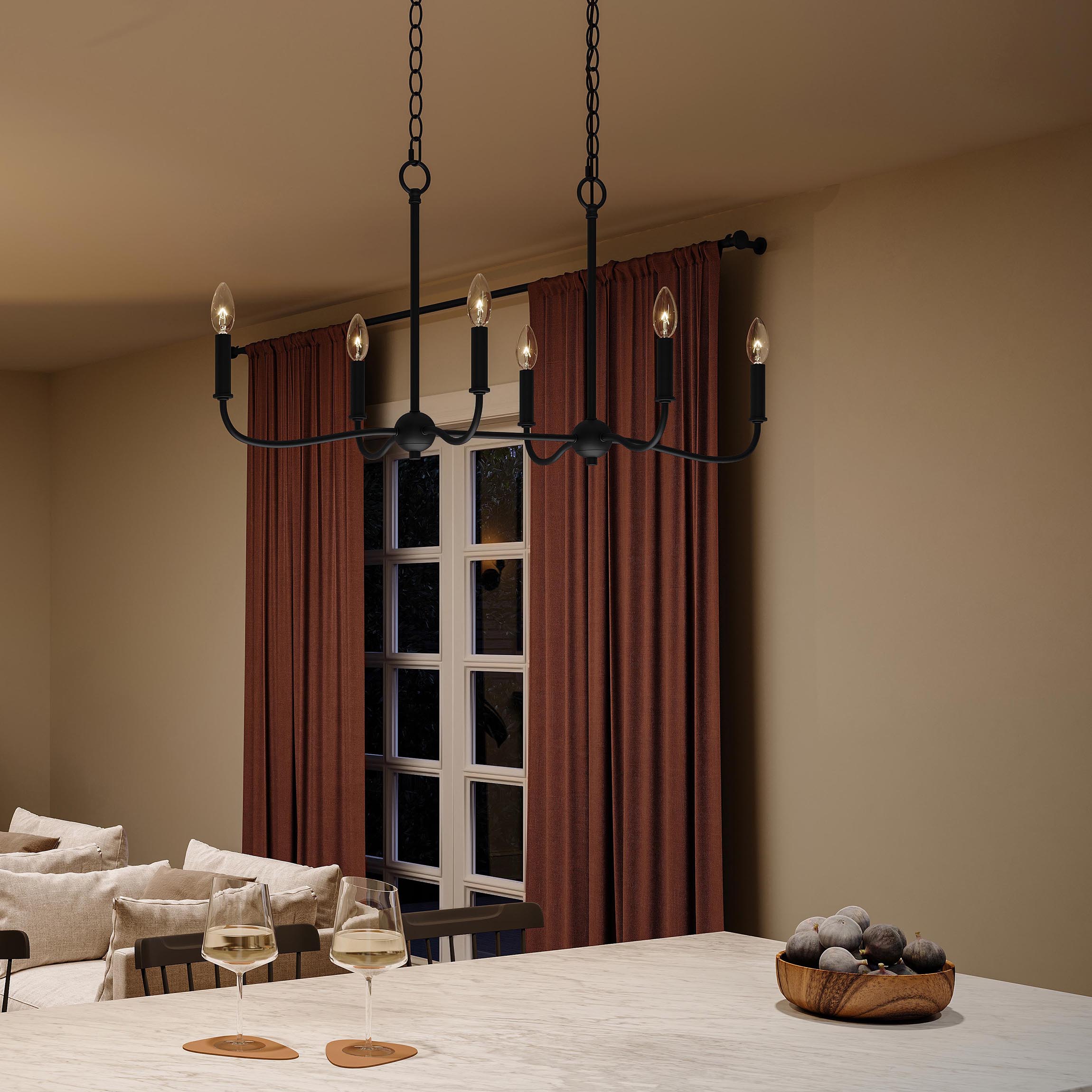 Ilia 6-Light Island Chandelier – Progress Lighting
