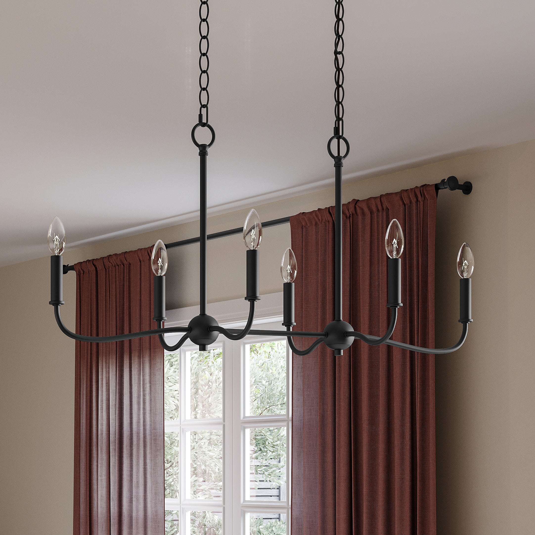 Ilia 6-Light Island Chandelier – Progress Lighting
