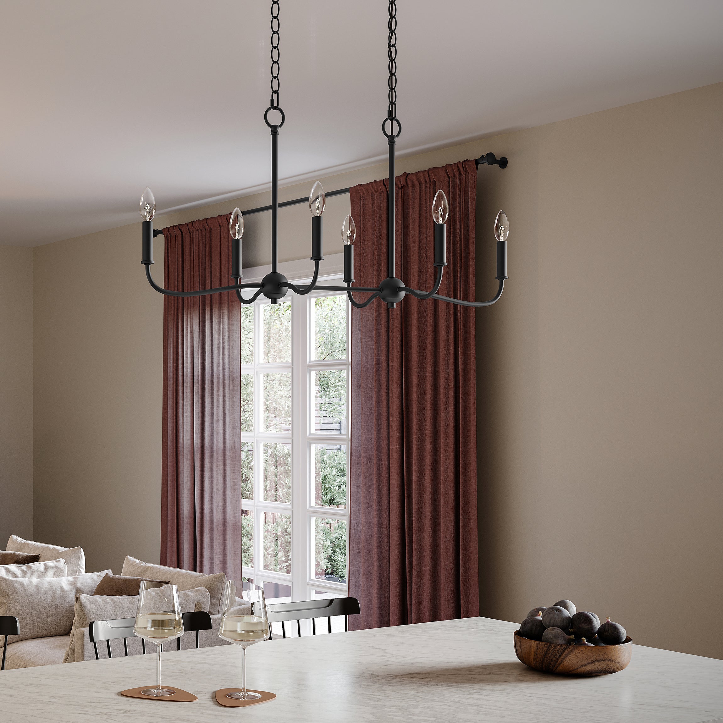 Ilia 6-Light Island Chandelier – Progress Lighting