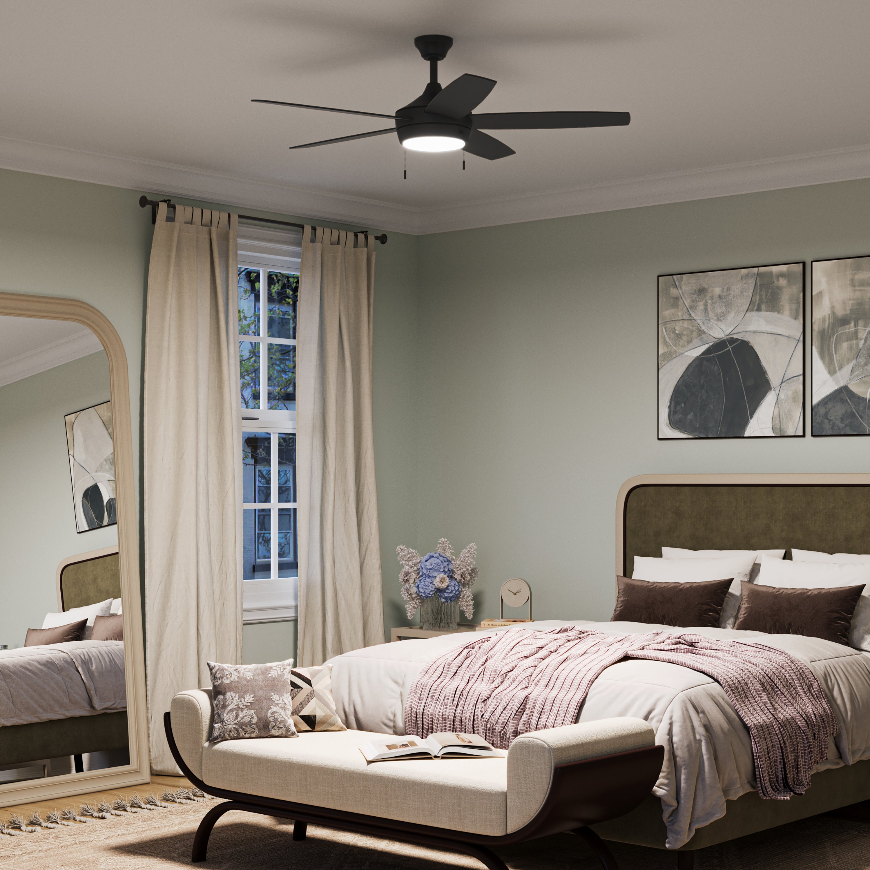Nolyn V 52 in. 5-Blade Modern LED Ceiling Fan – Progress Lighting