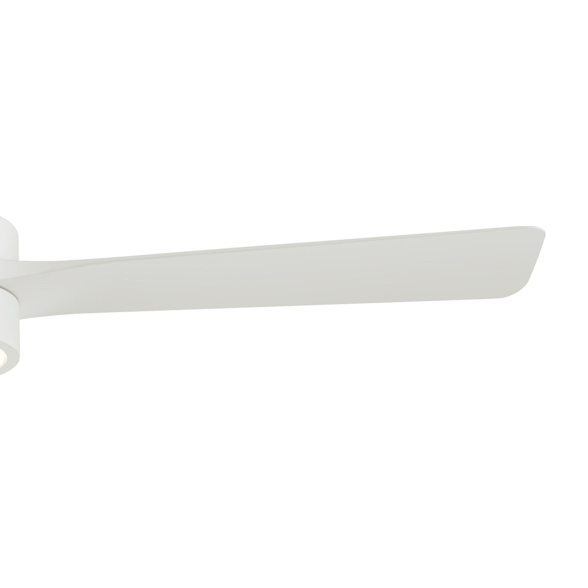 Detail of Axion P250123-28M-30 ceiling flan blade on a white background 