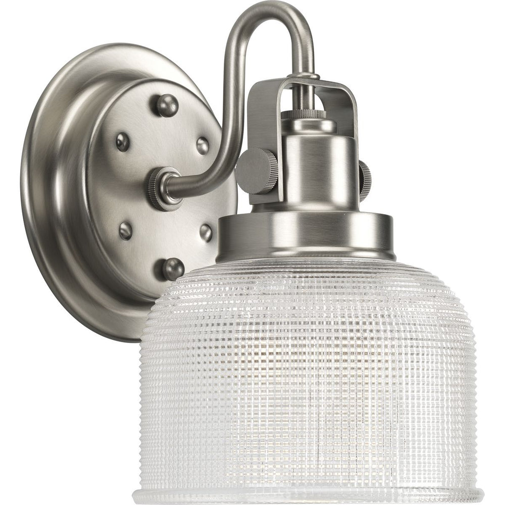 Archie Outdoor Light Archie 1-Light Prismatic Glass Bath Light – Progress Lighting