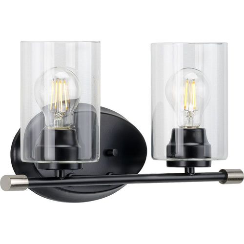 Riley 2-Light Clear Glass Bath Light – Progress Lighting