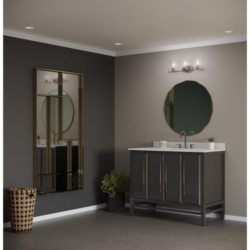 Riley 3-Light Clear Glass Bath Light – Progress Lighting